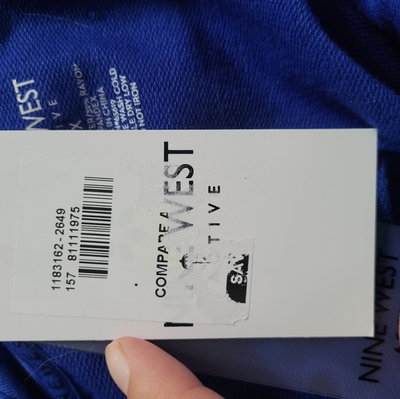 Nwt Nine West active blue 1x shirt - Picture 6 of 7